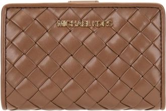 Michael Kors Wallets & Cardholders, female, Brown, Size: ONE SIZE Woven Leather Wallet