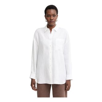Twinset Dames, Blouses & Shirts, Wit, Maat: L Linnen