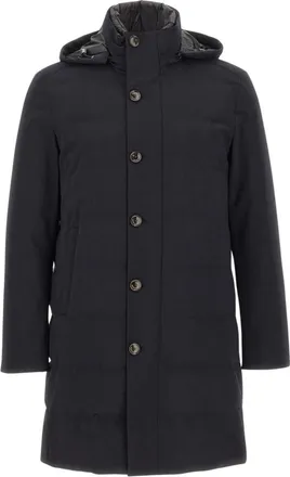 Montecore Jassen, Heren, Blauw, 2Xl, Wol, Lange Donsjas