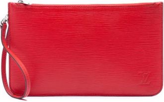 Louis Vuitton Pre-owned Epi Leather Pouch - Dames - Vintage Clutch - Rood - ONE Size - Leer - Vintage