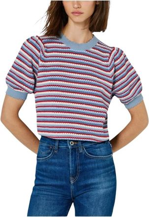 Pepe Jeans London Kamia Sweater - Dames - Ronde hals truien - Veelkleurig - L - Truien & Vesten