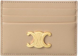 Celine Celine Triomphe Leather Card Holder