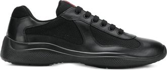 Prada Leren sneakers - Zwart