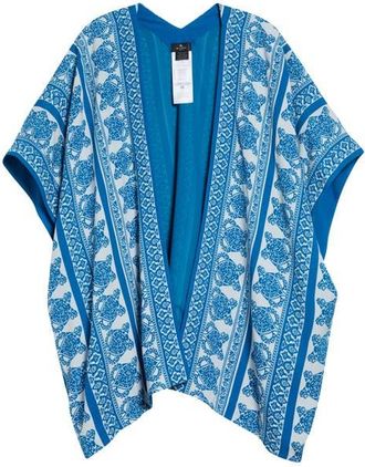 Etro Border Print Beach Cover-Up in Print On White Base at Nordstrom