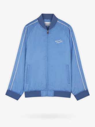 Maison Kitsun&eacute; Giubbino in viscosa con ricamo logo - MAISON KITSUNE - gender_Woman