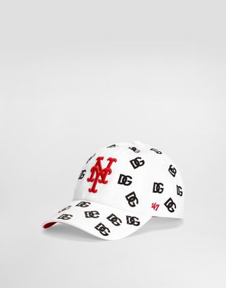 Dolce & Gabbana X 47 New York Mets Logo-print Baseball Cap - Man Hats And Gloves Multi-colored Onesize