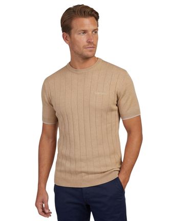 Gentiluomo Beige katoenen t-shirt Gentiluomo ronde hals