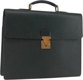 Louis Vuitton Vintage, unisex, Groen, ONE Size, Leer, Pre-owned Vintage Hand Bag