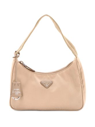 Prada Re-Edition 2000 Tessuto Mini hobo bag - Beige