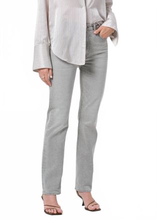 Citizens Of Humanity Zurie Straight Ankle Jeans In Quartz Gray