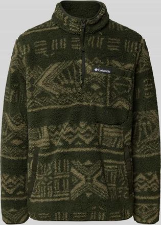 Columbia Sweatshirt aus Teddyfell in Oliv, Größe XXL