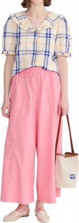 Bobo Choses Paper Touch Culotte Wide Leg Pants In Pink
