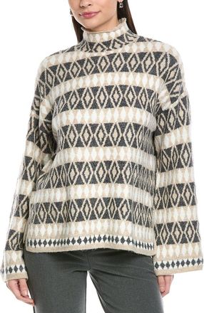 Vince Camuto Diamond Pattern Turtleneck Sweater