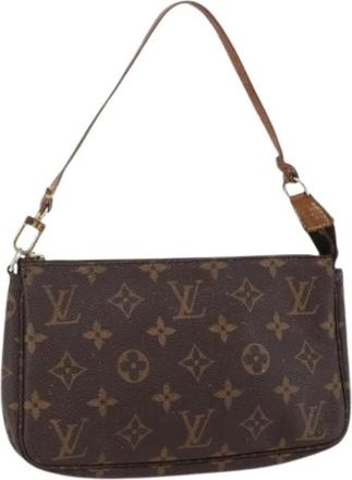 Louis Vuitton Pre-owned Shoulder Bags, female, Brown, Size: ONE SIZE Pre-owned Vintage Canvas Shoulder Bag