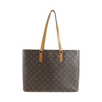Louis Vuitton Pre-owned Tote Bags, female, Brown, Size: ONE SIZE Pre-owned Canvas Tote Bag