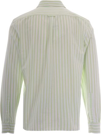 Lacoste Mens Oxford Shirt Birch-White Cotton Birch/white