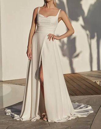 Casablanca Sonny Wedding Dress In Ivory