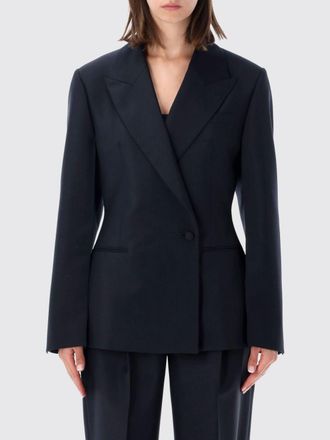R&oacute;he Blazer doppiopetto in lana con rever a lancia e tasche a filetto
