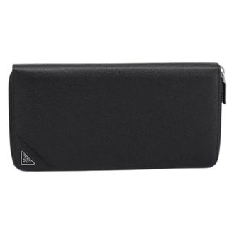 Prada Pre-owned Leather Wallet - - Pre-owned - Donna - Nero - ONE SIZE
