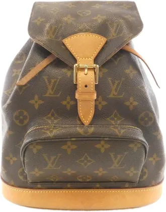 Louis Vuitton Marron Coated Canvas Backpack (Pre-Owned)