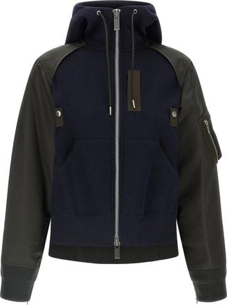 sacai Sweatshirts - Dames - Vesten met rits - Veelkleurig - 2XS - Hoodies & sweatvesten