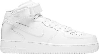 Nike Mens Air Force 1 Mid 07 LE - Basketball Shoes White/White Size 10.0