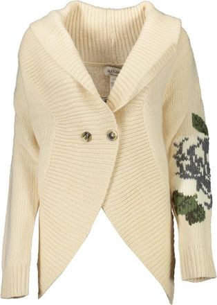 Blugirl Gezellig Beige Wol Vest Trui - Dames - Vesten - Beige - XL - Wol - Truien & Vesten