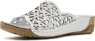 Spring Step Bloomella Womens Sandals White : EU 42 (US Womens 10.5-11) M, Leather