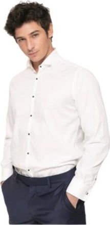 Karl Lagerfeld Modern Cut Slim Shirt - Heren - Overhemden - Wit - Maat: XL Katoen