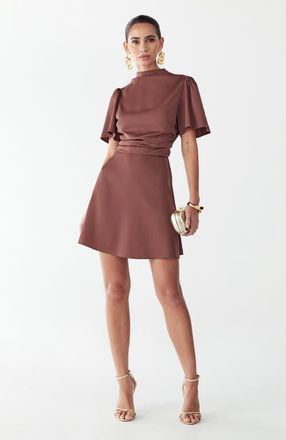 Willa Saray Mini Dress in Rosewood at Nordstrom, Size 14