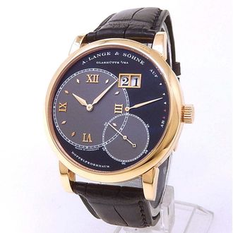 A. Lange & S&ouml;hne Pre-owned A. Lange & Sohne Grand Lange 1 Hand Wind Black Dial Mens Watch 115.031