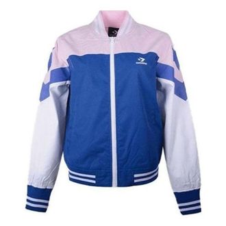 Converse (WMNS) Converse Non-Padded Baseball Bomber Asia Sizing Pink Blue White 10017460-A01