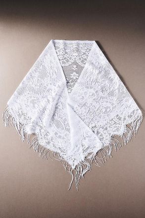 Unreal Fur Lace Fringe Multi-Way Wrap