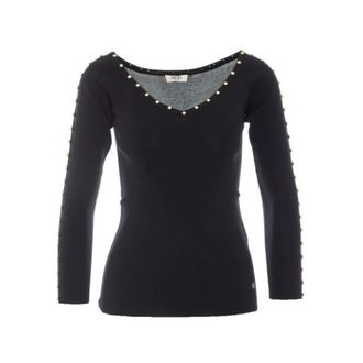 Liu Jo Maglioncino a Maniche Corte - - Knitwear - Donna - Nero - M
