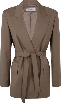 Max Mara Dames, Jassen, Bruin, Maat: 2XS