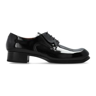 Maison Margiela Schoenen, Heren, Zwart, 41 EU, Leer, Lederen Schoenen met Hak