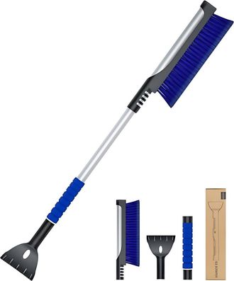 OEM Raspador De Hielo Para Coche Con Hoja De 92 Cm - Extensible - Con Cerdas De Borde Ancho Y Mango Ergon&oacute;mico Antideslizante - Raspador De Nieve Estable 