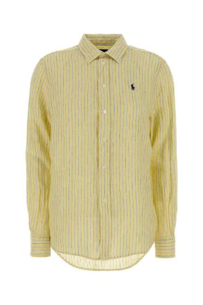 Polo Ralph Lauren Light Yellow Striped Logo Shirt