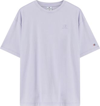 Champion T-Shirt CHAMPION ICONS WASH Oversize T-Shirt, Damen, Gr. XL, lva, Obermaterial: 100% Baumwolle, normal, Rundhals, Shirts T-Shirt, Kurzarm, f&uuml;r sportli