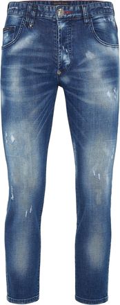 Philipp Plein Denim Trousers Skinny Destroyed Iconic Plein