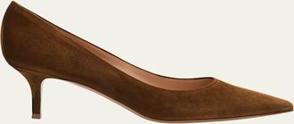 Gianvito Rossi 55mm Suede Pointed-Toe Pumps