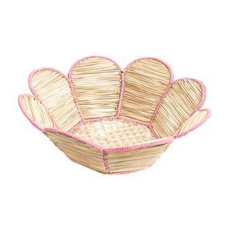 Coro Cora Flower Bread Baske in Pink Trim at Nordstrom