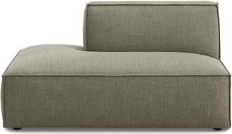 Castlery Jonathan Left Chaise, Performance Twill Moss, Modular, Low-Profile for Living Room