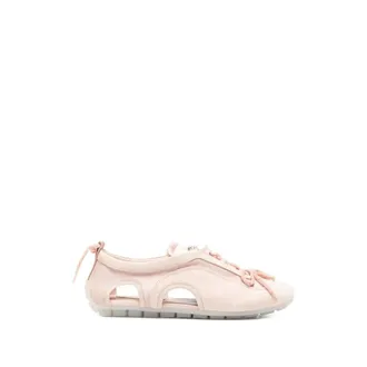 Simone Rocha Schoenen, Dames, Roze, 36 EU, Leer, Cutout Ballerina Grip Trainer
