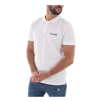 Cavalli Tops, Heren, Wit, M, Katoen, Polo Small Logo