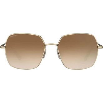 Serengeti Eyewear Loy Geometric Square Frame Sunglasses with Tortoiseshell Tips