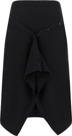Christophe Lemaire Rokken - Dames - Midirokken - Zwart - M - Wol - Rokken