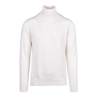 Eleventy Cashmere Knitwear, male, White, S, Dolcevita