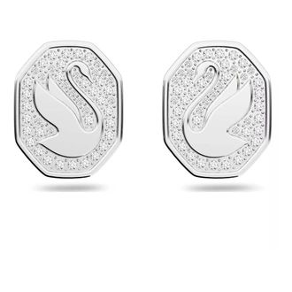 Swarovski Zwaan Oorbellen - Dames - Oorbellen - Grijs - ONE Size - Accessoires