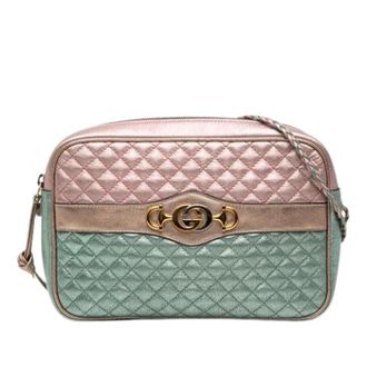 Gucci Pre-owned Cross Body Bags, female, Multicolor, Size: ONE SIZE Pre-owned Quilted Crossbody Bag
